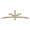 Ekena Millwork Davenport Rough Sawn Timber Gable Bracket, Douglas Fir, 84"W x 24"H x 4"D x 4"F, 7/12 Pitch GBW084X24X0404DAV00RDF - alternate 1